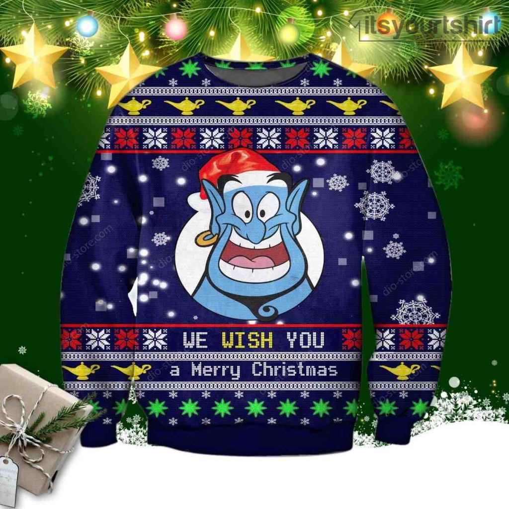 The Genie Aladdin Disney Ugly Christmas Sweater