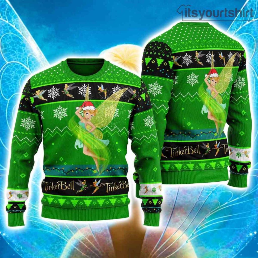 Tinker Bell Hat Disney Ugly Christmas Sweater