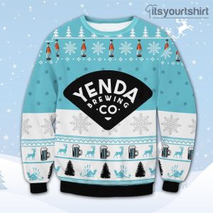 Yenda Brewing Co Beer Reindeer Ugly Sweater