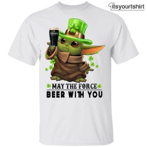 Baby Yoda Hug Guinness May The Force Be With You Custom T-Shirts
