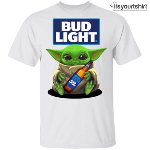 Baby Yoda Hugs Bud Light Buttle T-Shirts