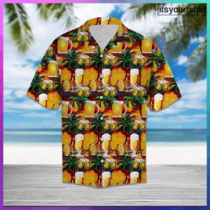 Beer Palm Tree Best Hawaiian Shirts