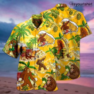 Bigfoot Summer Beer Hawaiian Shirt