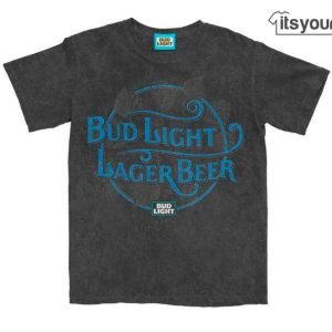 Bud Light Lager Mineral Wash Men_s Graphic Tee