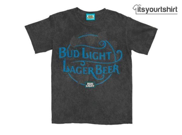 Bud Light Lager Mineral Wash Men_s Graphic Tee