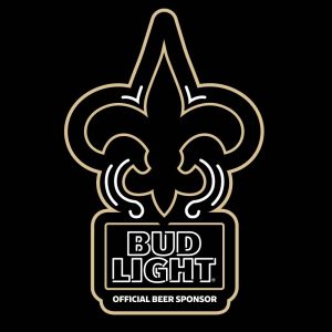 Bud Light New Orleans Saints Nfl Led Sign Tshirts 2