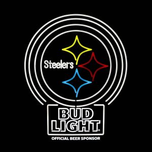 Bud Light Pittsburgh Steelers Nfl Led Sign T shirts 2