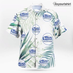Bud Light Platinum Beer And Shorts Set Best Hawaiian Shirts