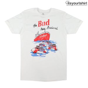 Budweiser 90 s Ship Men s Custom T Shirt 1