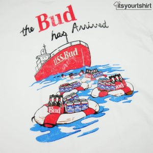 Budweiser 90_s Ship Men_s Custom T-Shirt