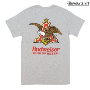 Budweiser A And Eagle Pocket With On Back Graphic Tees 2