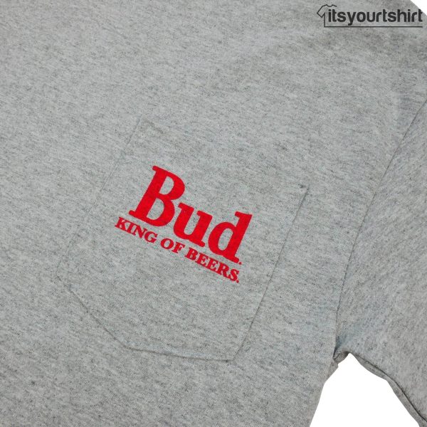 Budweiser A And Eagle Pocket With On Back Graphic Tees