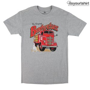 Budweiser Beer 90 s Fire Truck T Shirt 1