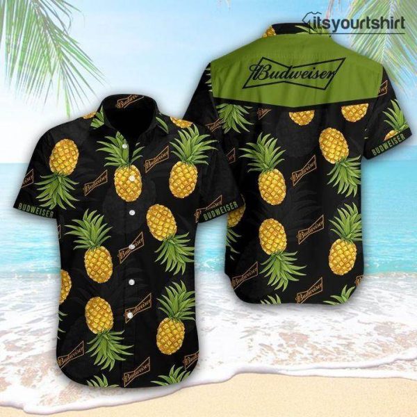Budweiser Beer Pineapple Hawaiian Shirt