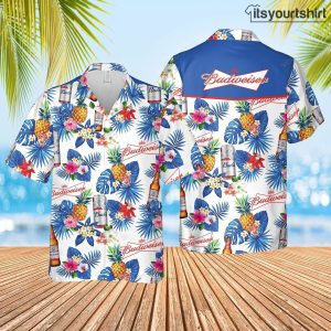 Budweiser Beer Tropical Flower And Shorts Set Best Hawaiian Shirts