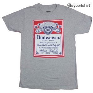 Budweiser Classic Red White Blue Label Image Small T-Shirt