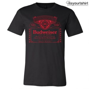 Budweiser King Of Beers Red Label Black Graphic Tee