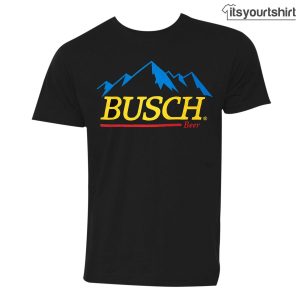 Busch Beer Gold Black Custom T Shirt