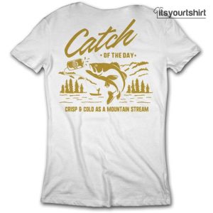 Busch Beer Gold Catch Of The Day Fishing Custom T Shirts
