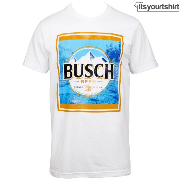 Busch Beer Jumbo Print Vintage Label Custom T-Shirts