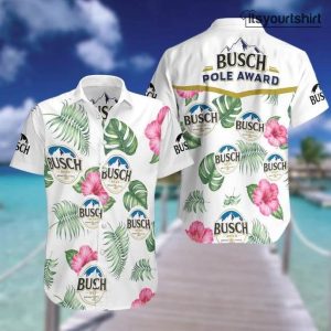 Busch Beer Pole Award Hawaiian Shirt
