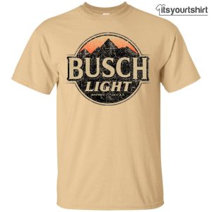 Busch Light Beer Designed Color Worn Label Pattern Custom T shirt