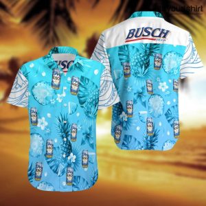 Busch Light Beer Pineapple Hawaiian Shirt