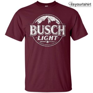 Busch Light Beer Worn Label Pattern Custom T Shirt 1 1