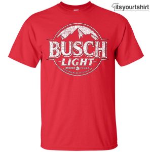 Busch Light Beer Worn Label Pattern Custom T Shirt