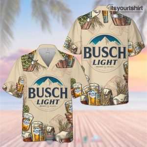 Busch Light Vintage Hawaiian Shirt
