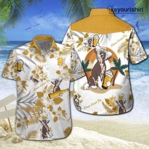 Chinese Crested Dog Beer Cool Hawaiian Shirts