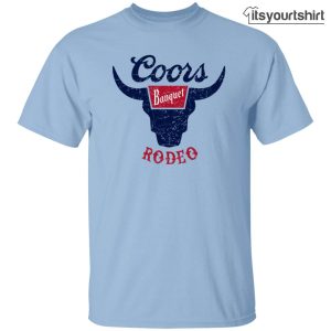 Coors Light Banquet Rodeo Vintage T Shist Worn Label Pattern T-Shirt