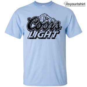 Coors Light Beer Brand Label Custom T-Shirts