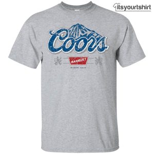 Coors Light Beer Brand Label T Shirt 1 1