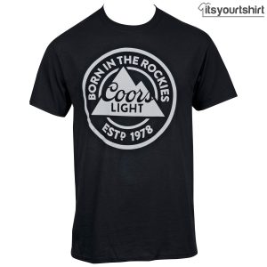 Coors Light Est. Born In The Rockies T-shirts