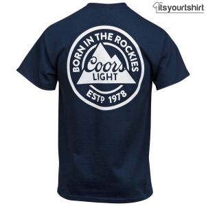 Coors Light Front And Back Pocket Tee T Shirts 2