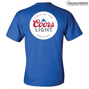 Coors Light Mountain Pocket With Rear Print T-Shirts