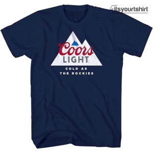 Coors Miller Ligh As Cold The Rockies Beer Graphic T Shirts