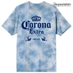 Corona Extra Beer Blue Cloud Wash Graphic M T Shirt
