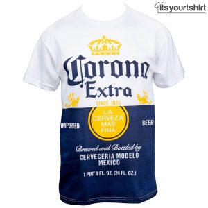 Corona Extra Beer Label White Tshirts