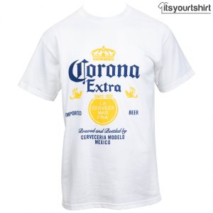 Corona Label White T Shirts 1