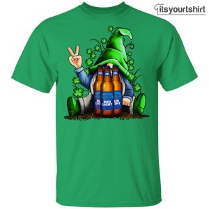 Gnome Hugs Bud Light Bottles Irish St Patricks Day Custom T-Shirts