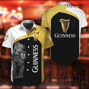 Guinness Beer Baby Groot Hawaiian Shirt