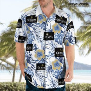 Guinness Beer Blue Hawaiian Shirt