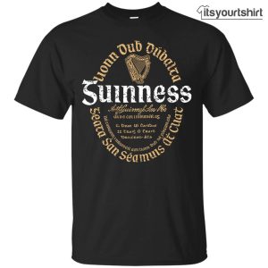 Guinness Beer Brand Label Custom T-Shirt