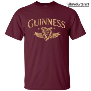 Guinness Beer Brand Label Graphic Tee