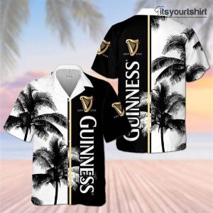 Guinness Beer Palm Tree Hawaiian Print Clothing