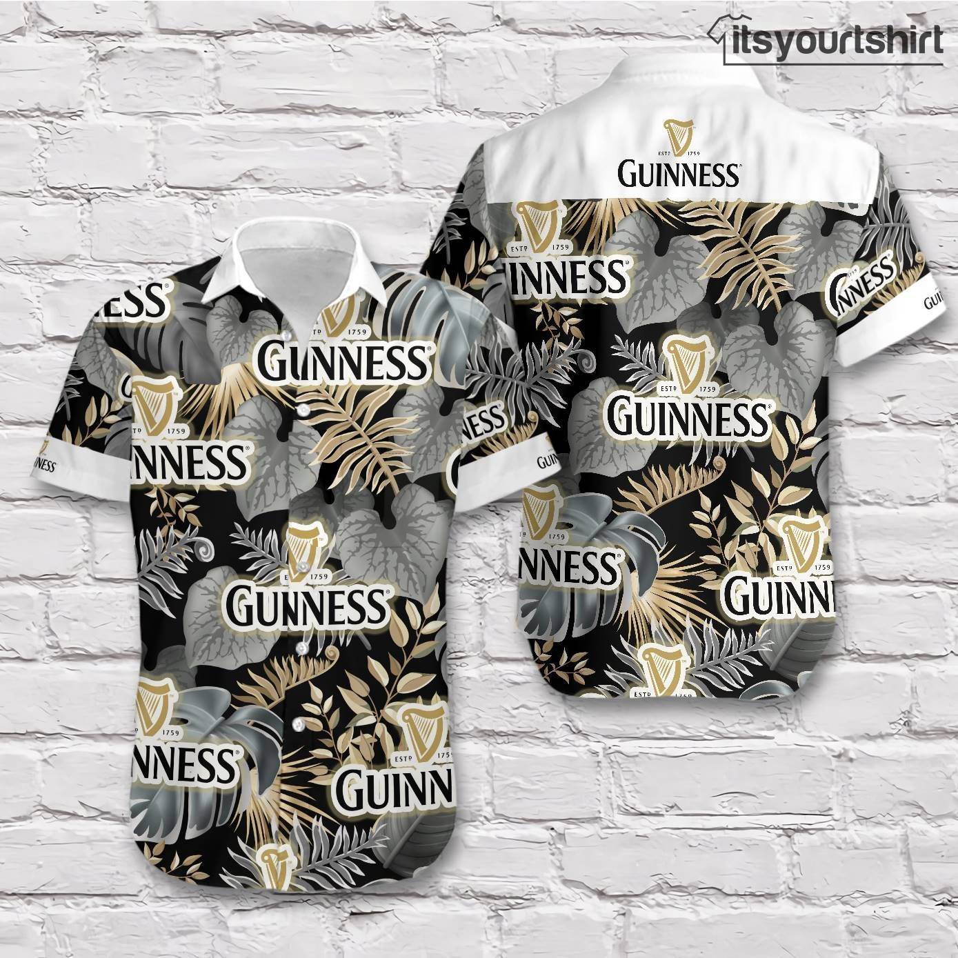 Guinness Beer Tropical Vibe Hawaiian Shirt