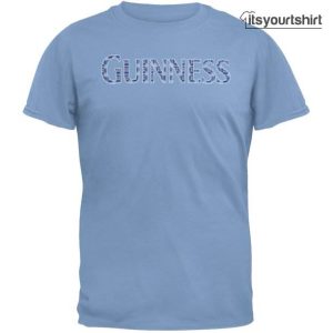 Guinness Blue Plaid Custom T Shirt