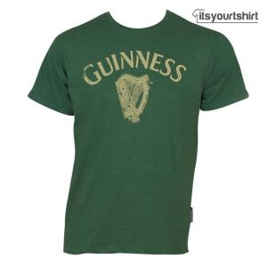 Guinness Green Distressed Harp T-Shirt